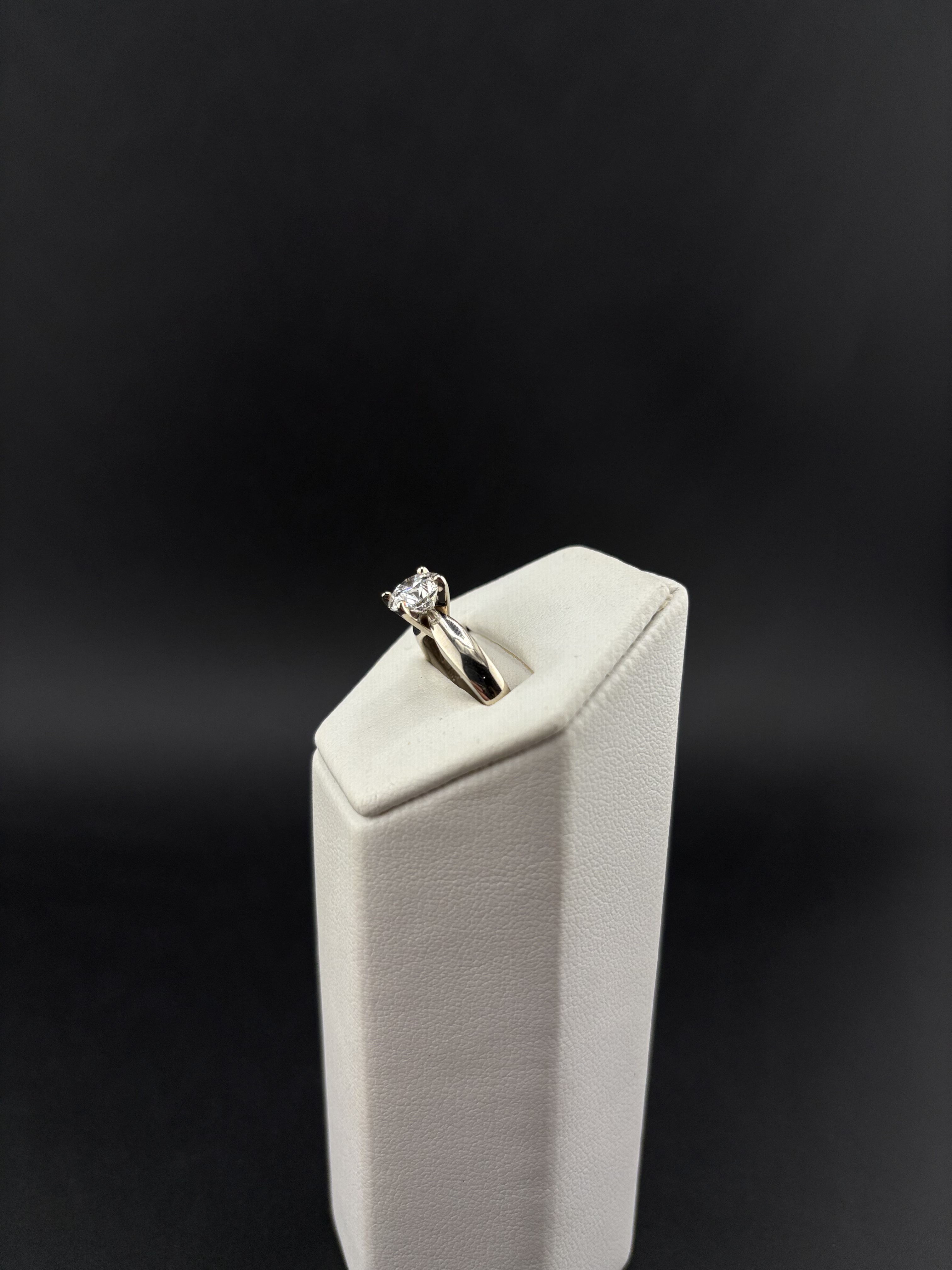 White Gold Solitaire Diamond Ring